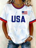USA World Cup 2026 Soccer T-Shirt Women's Game Day Shirts Soccer Lovers Gifts - Merchluma