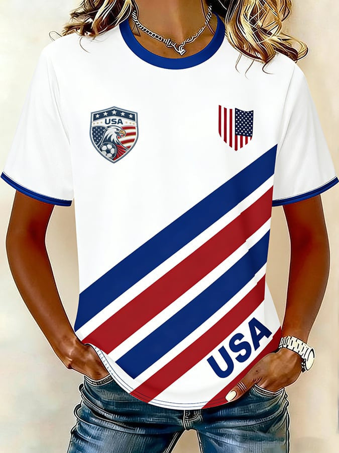 USA World Cup 2026 Soccer T-Shirt Game Day Shirts Gifts For Soccer Lovers - Merchluma