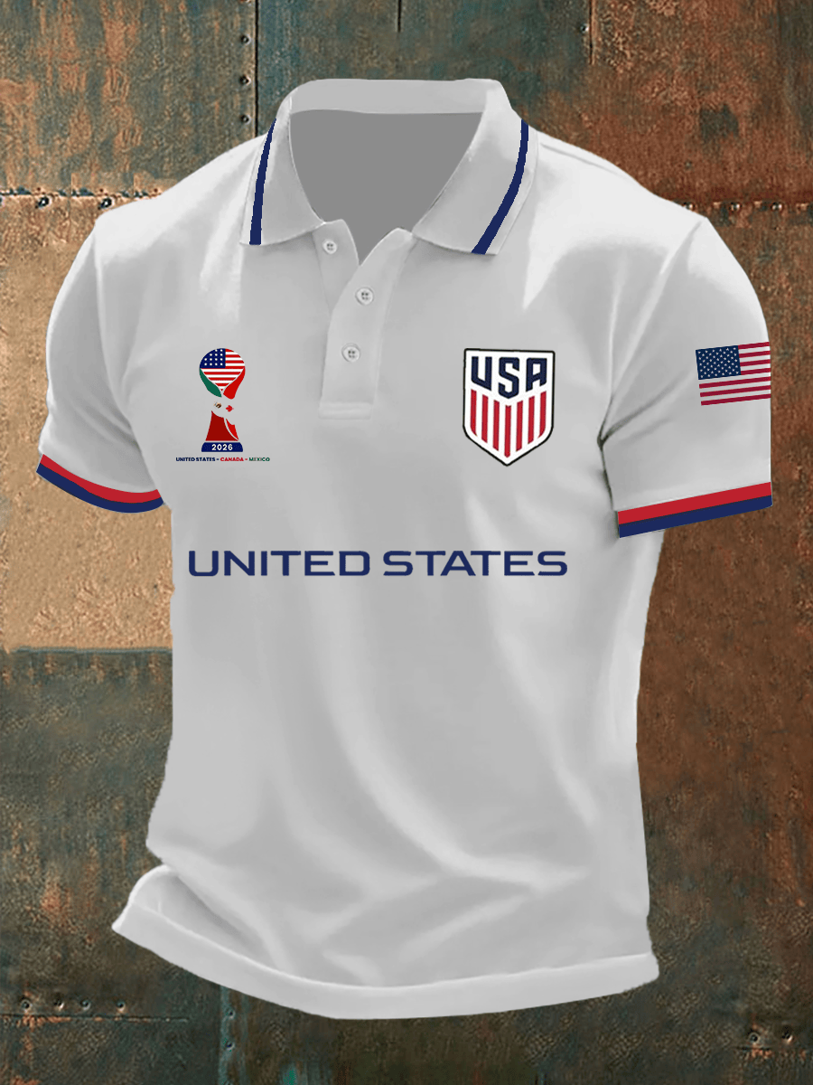 USA Soccer 2026 FIFA World Cup Polo Shirt Game Day FIFA Merch Gifts For USA Supporters - Merchluma