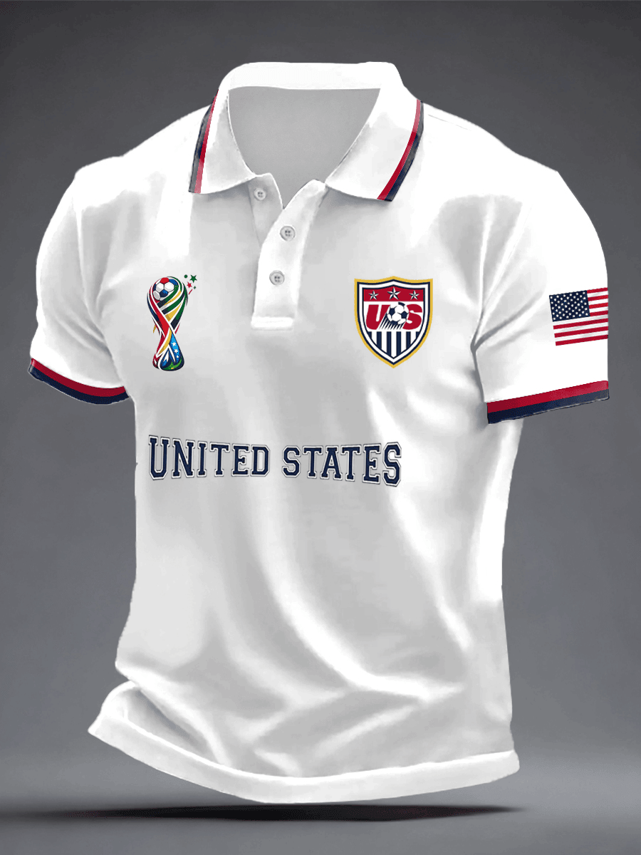 USA Soccer 2026 FIFA World Cup Polo Shirt Soccer Fan Merch Game Day Gifts For Supporters - Merchluma