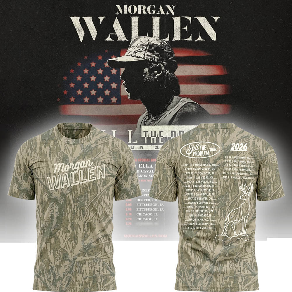 Morgan Wallen Still The Problem Tour 2026 Camo T-Shirt Morgan Wallen Merch Music Fans Gifts - Merchluma