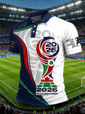 FIFA World Cup 2026 Host Nations Polo Shirt Mexico USA Canada Clothes Best Game Day Gifts - Merchluma