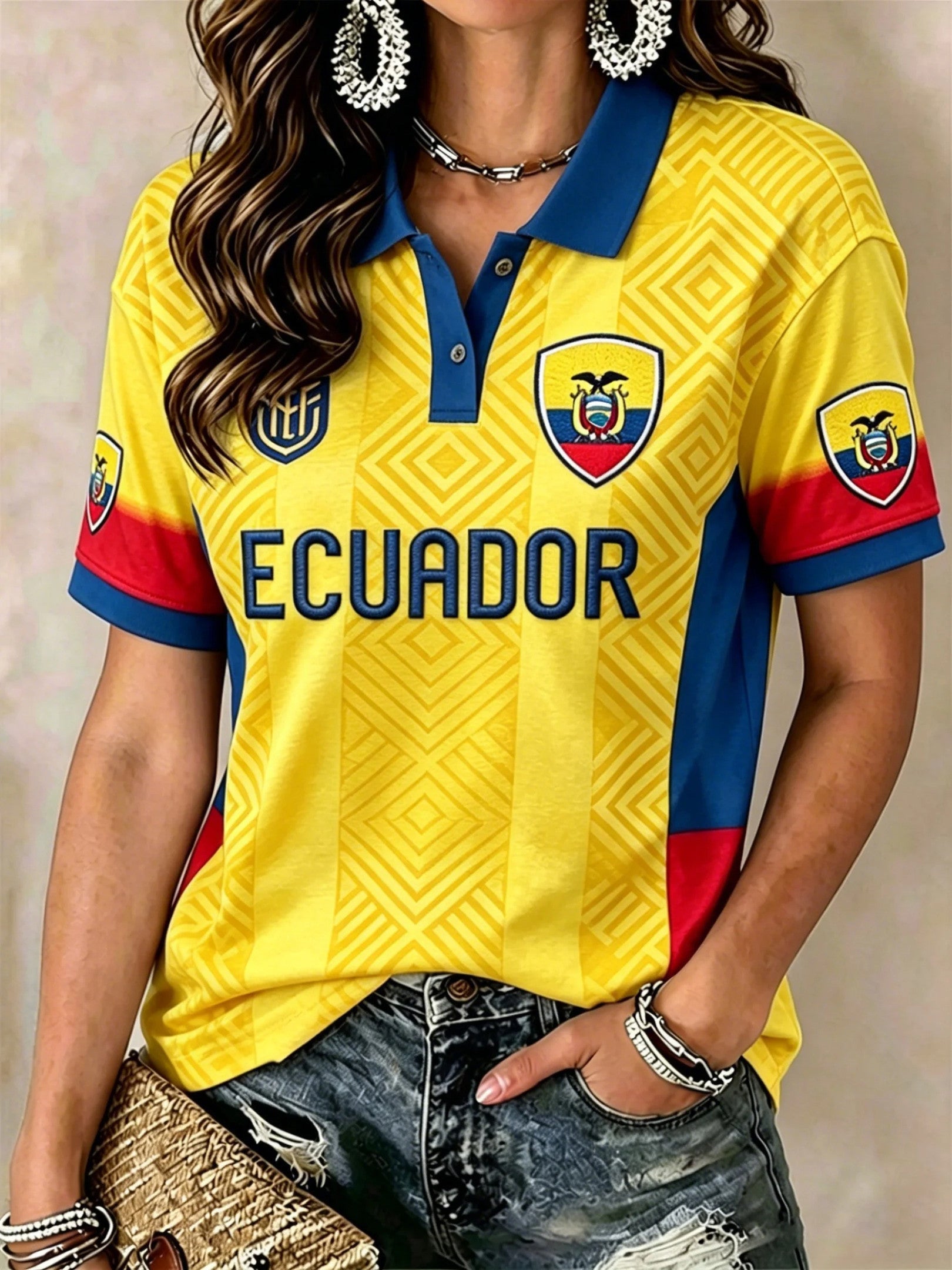 Ecuador World Cup 2026 Polo Shirt Ecuador Country Pride Merch Gift For Football Lovers - Merchluma