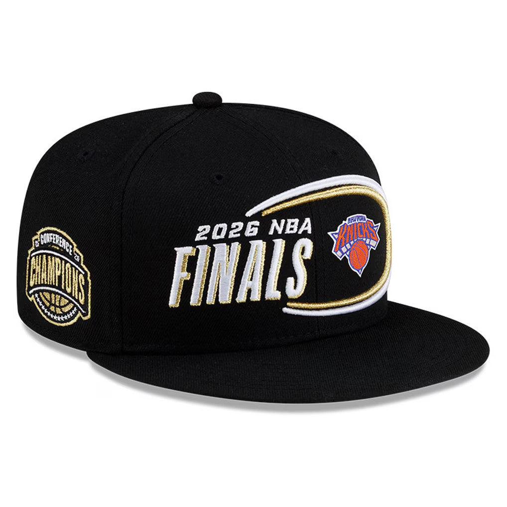 New York Knicks Final Merch Knicks 2026 Eastern Conference Champions Locker Room Snapback Hat Embroidered - Merchluma