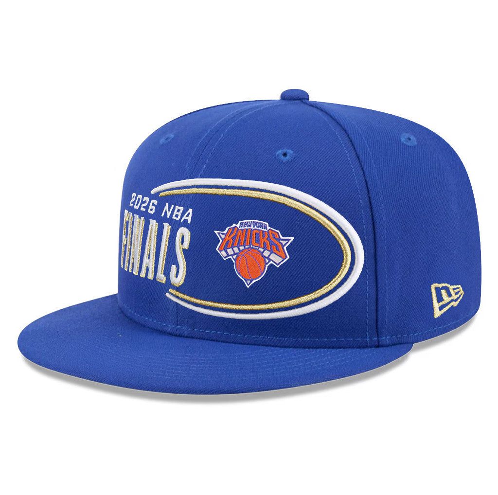 New York Knicks Final Merch Knicks 2026 Eastern Conference Champions Locker Room Snapback Hat Embroidered - Merchluma