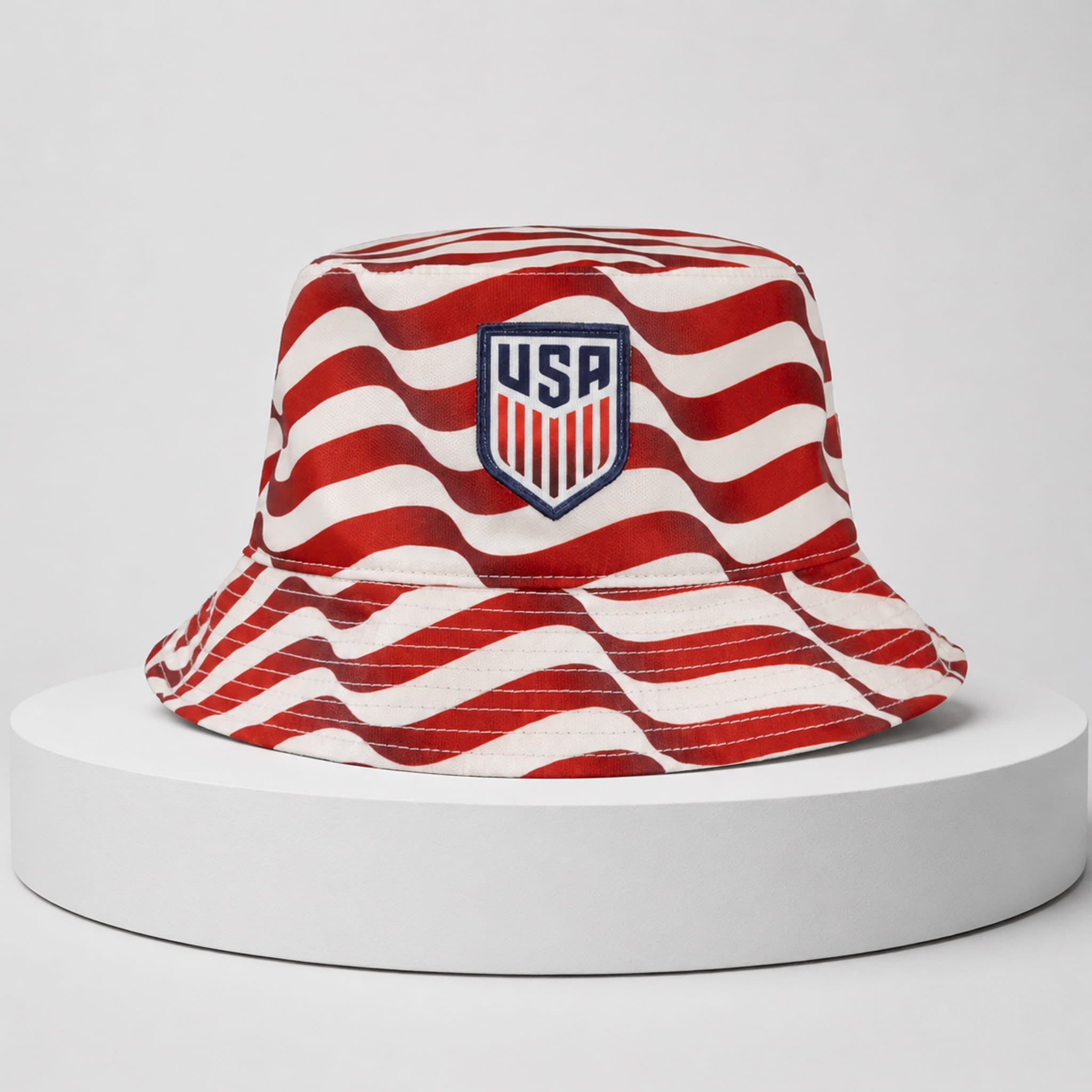 USA World Cup 2026 USMNT Stripe Bucket Hat USA Soccer Fan Gear Best Father's Day Gifts - Merchluma