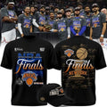 NY Knicks 2026 Eastern Conference Champions Locker Room T-Shirt Team Signatures Finals Merch - Merchluma