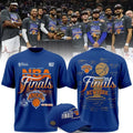 NY Knicks 2026 Eastern Conference Champions Locker Room Team Signatures T-Shirt Finals Merch - Merchluma