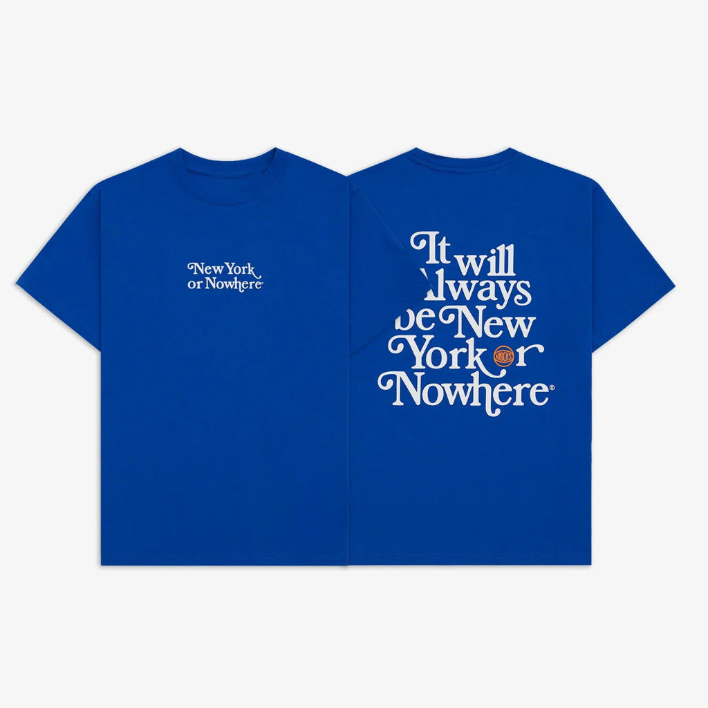 New York Or Nowhere Merch 2026 Knicks Motto T-Shirt NY Basketball Shirt Present For Stepdad - Merchluma