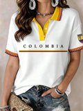 Colombia FIFA World Cup 2026 Polo Shirt Women's Gameday Outfits Football Fan Gear Gifts Ideas - Merchluma