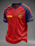 Spain 2026 World Cup V-Neck Shirt Spain National Team Merch Best Gifts For Game Day - Merchluma