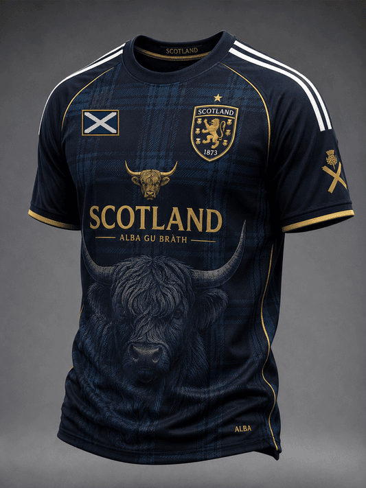 Scotland FIFA World Cup 2026 Merch Scotland Alba Gu Brath T-Shirt Gift For UK Football Lovers - Merchluma