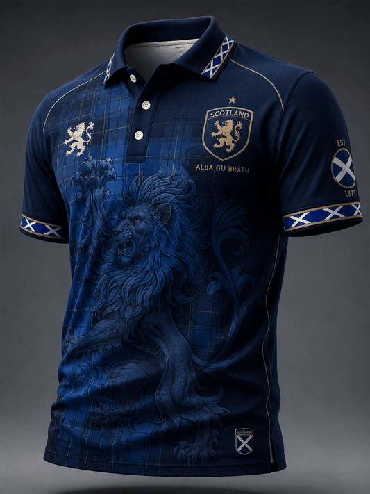 Scotland FIFA World Cup 2026 Polo Shirt Alba Gu Brath Game Day Apparel Gift For Soccer Fans - Merchluma