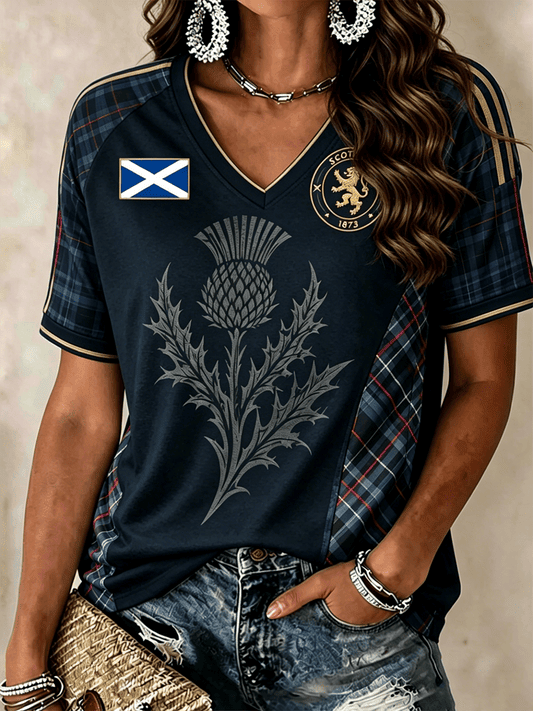Scotland FIFA World Cup 2026 V-Neck Shirt Game Day Clothes Gifts For Scotland Football Fans - Merchluma