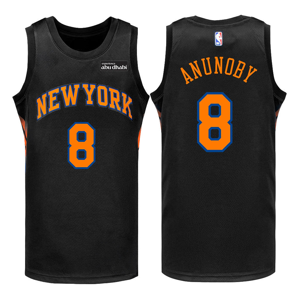 New York Knicks #8 OG Anunoby Swingman Jersey Black NY Knicks Merch Gifts For Basketball Fans - Merchluma