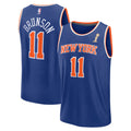 New York Knicks Champions Merch NY Knicks Jalen Brunson #11 2026 Finals Champions Jersey Blue - Merchluma