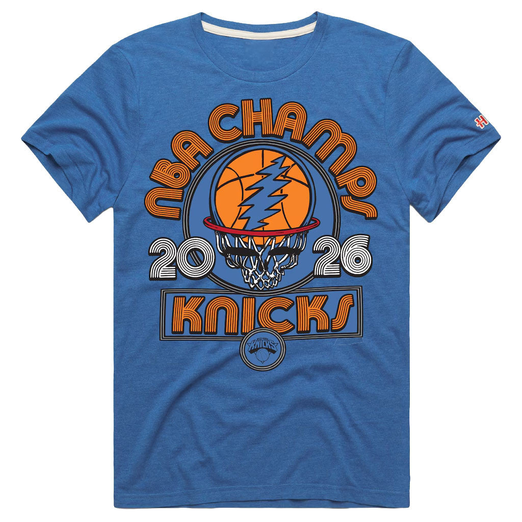 2026 New York Knicks Champions Merch NY Knicks x The Grateful Dead Finals Champions Shirt - Merchluma