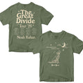 Noah Kahan The Great Divide Tour 2026 Merch North America Orbiter Howling Pup T-Shirt Gift - Merchluma
