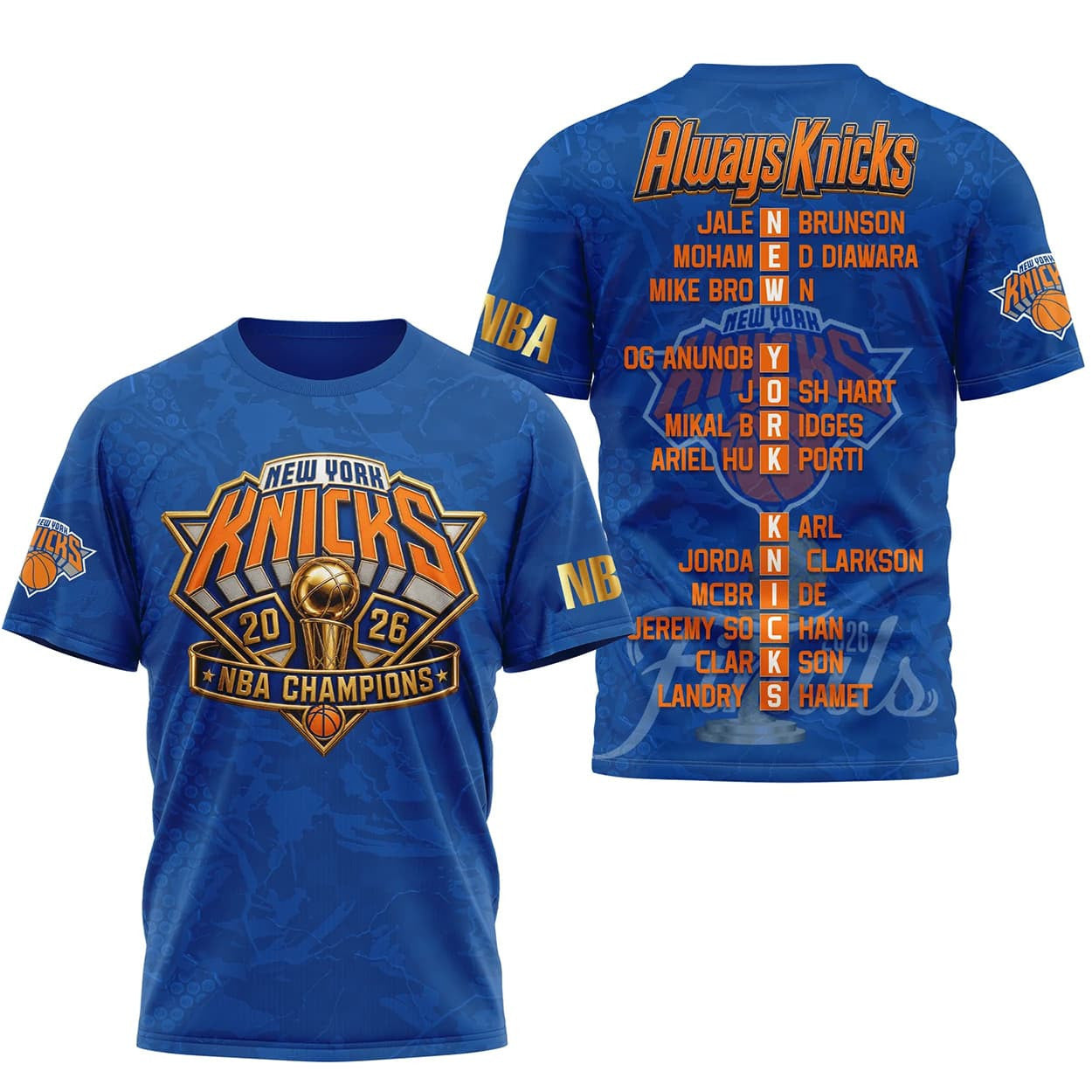 2026 Knicks Championship 3D Shirt - Merchluma