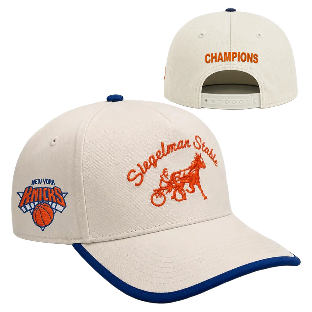 Siegelman Stable x New York Knicks Championship 2026 Hat Embroidered Knicks Merch Gifts For Dad - Merchluma