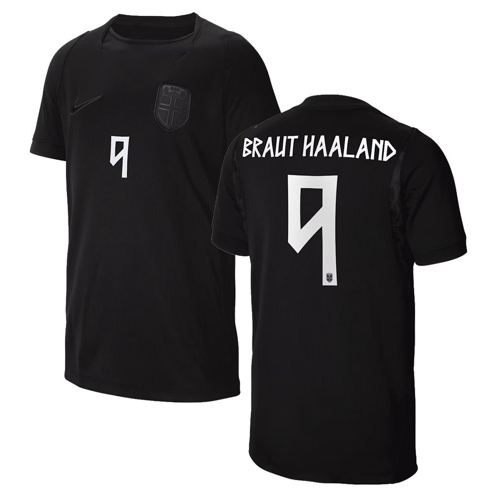 Norway National Team Merch 2026 Erling Braut Haaland #9 Norway National Team Stadium Away Jersey - Merchluma