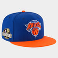New York Knicks Champions Merch Knicks 2026 Finals Champions Two Tone Snapback Hat Embroidered - Merchluma