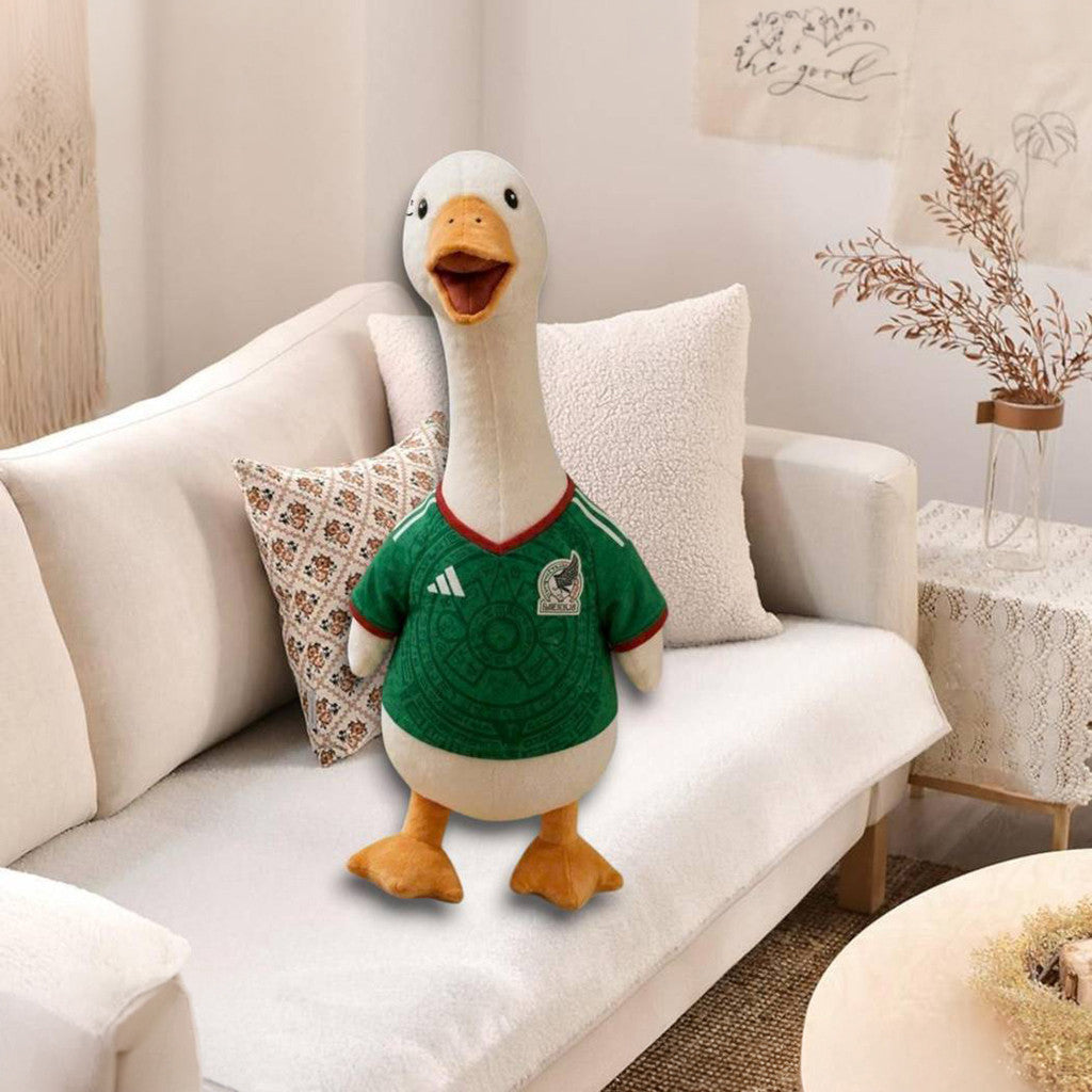 FIFA World Cup 2026 Mexico Merlin Duck Green Jersey Plush Pillow Mexico National Team Merch - Merchluma