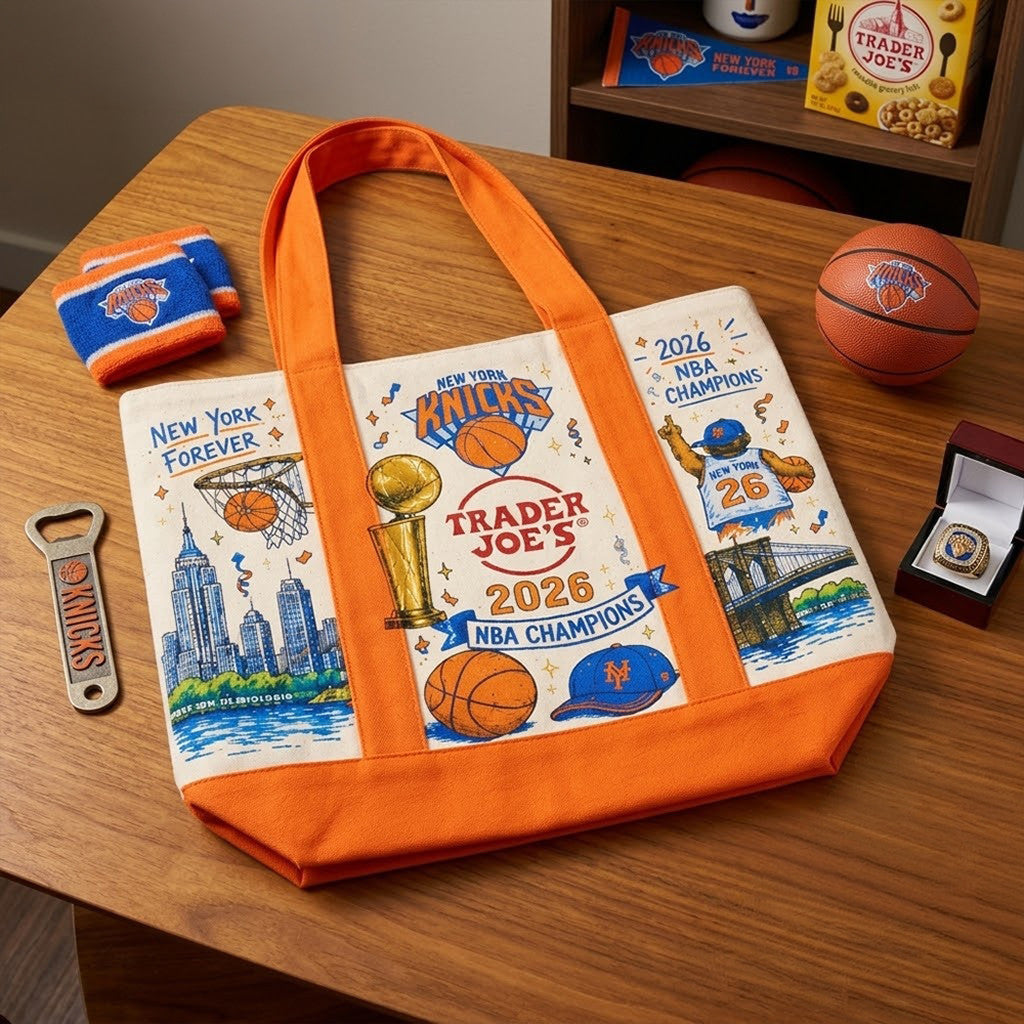 New York Knicks 2026 Champions Tote Bag Knicks Championship Merch Best Basketball Fan Gifts - Merchluma