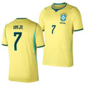 Brazil FIFA World Cup Merch 2026 Vinicius Junior #7 Brazil National Team 2026 Stadium Home Jersey - Merchluma