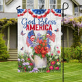 God Bless America Flag 4th Of July Flag Patriotic Garden Decor - Merchluma