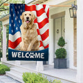 Golden Retriever 4th Of July American Flag Patriotic Home Decor Gifts - Merchluma