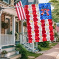 Happy 4th Of July Independence Day Floral American Flag Patriotic Home Decor - Merchluma
