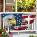 American Fan Flag Eagle God Bless America Fan Flag Patriotic Home Decor - Merchluma