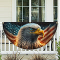Eagle American Fan Flag 4th Of July Fan Flag Patriots Home Decorations - Merchluma