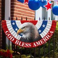 Eagle God Bless America Fan Flag Patriots Home Decorations Gift For 4Th Of July - Merchluma