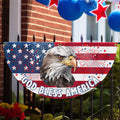 God Bless America Eagle Fan Flag Veterans Day Home Decorations Patriotic Gift Ideas - Merchluma