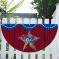 Happy 4th Of July God Bless America Fan Flag Patriotic Porch Decor - Merchluma