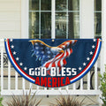 USA 250 Years Of Freedom Eagle Fan Flag God Bless America Flag Patriot Garden Decor - Merchluma