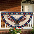 USA 250 Years Of Freedom Fan Flag We The People Patriotic Eagle Home Decor - Merchluma