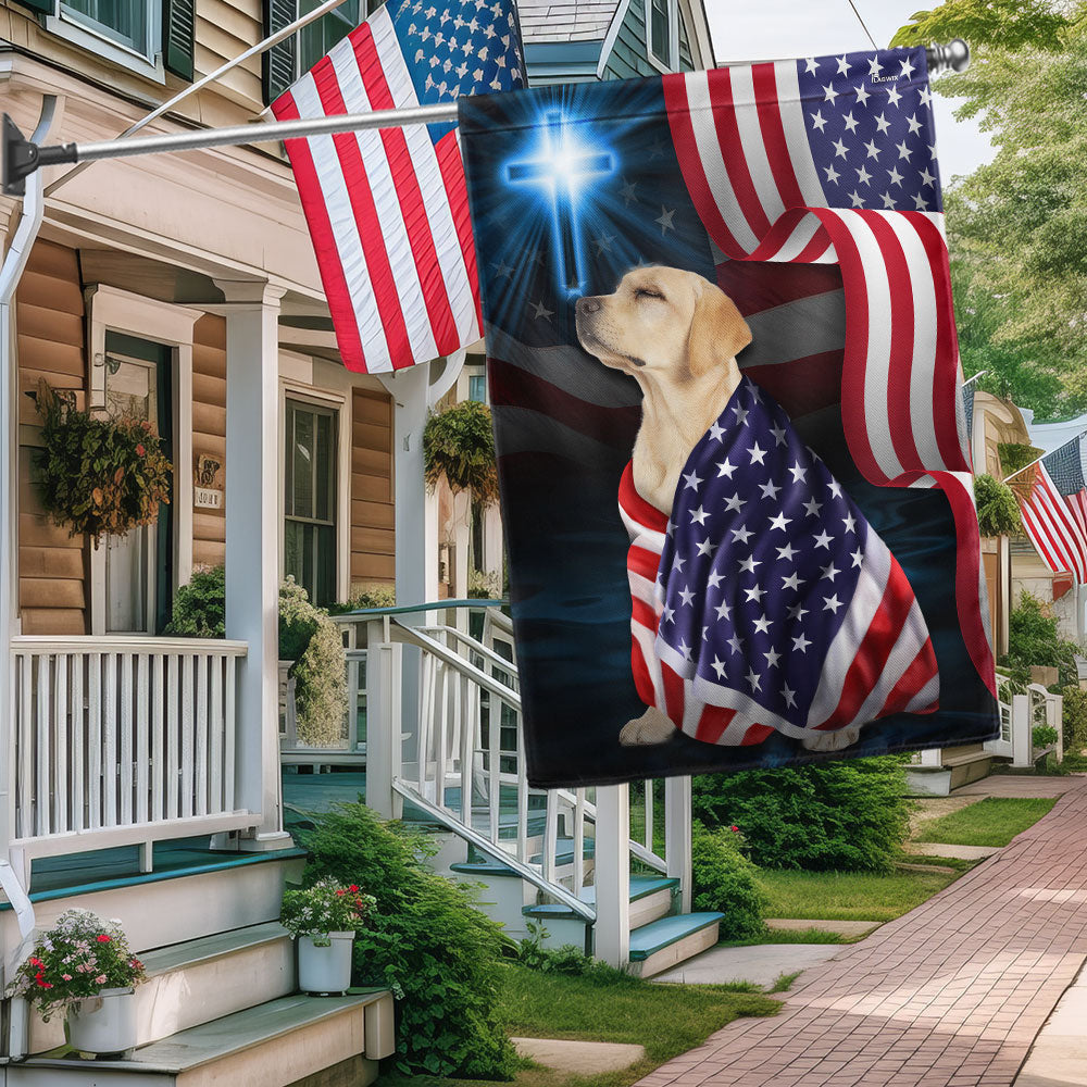 America 250 Years Labrador Retriever Flag Independence Day Garden Decor Patriotic Gifts - Merchluma