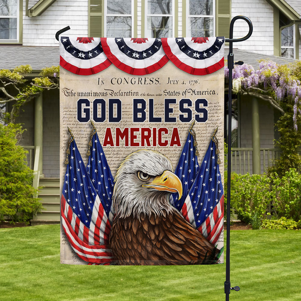 God Bless America Eagle Flag Independence Day Home Decor Gifts Ideas - Merchluma