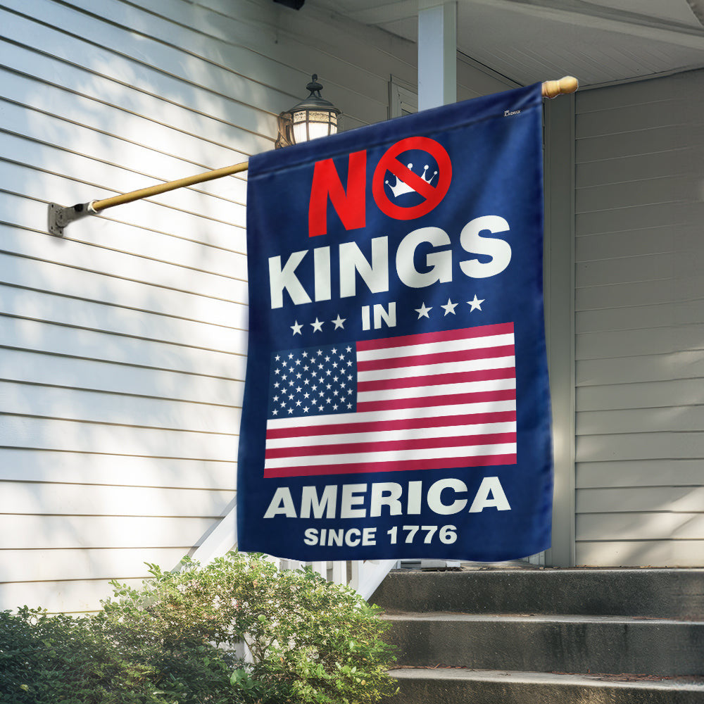 No Kings In America Since 1776 Flag Independence Day Home Decor Gifts - Merchluma