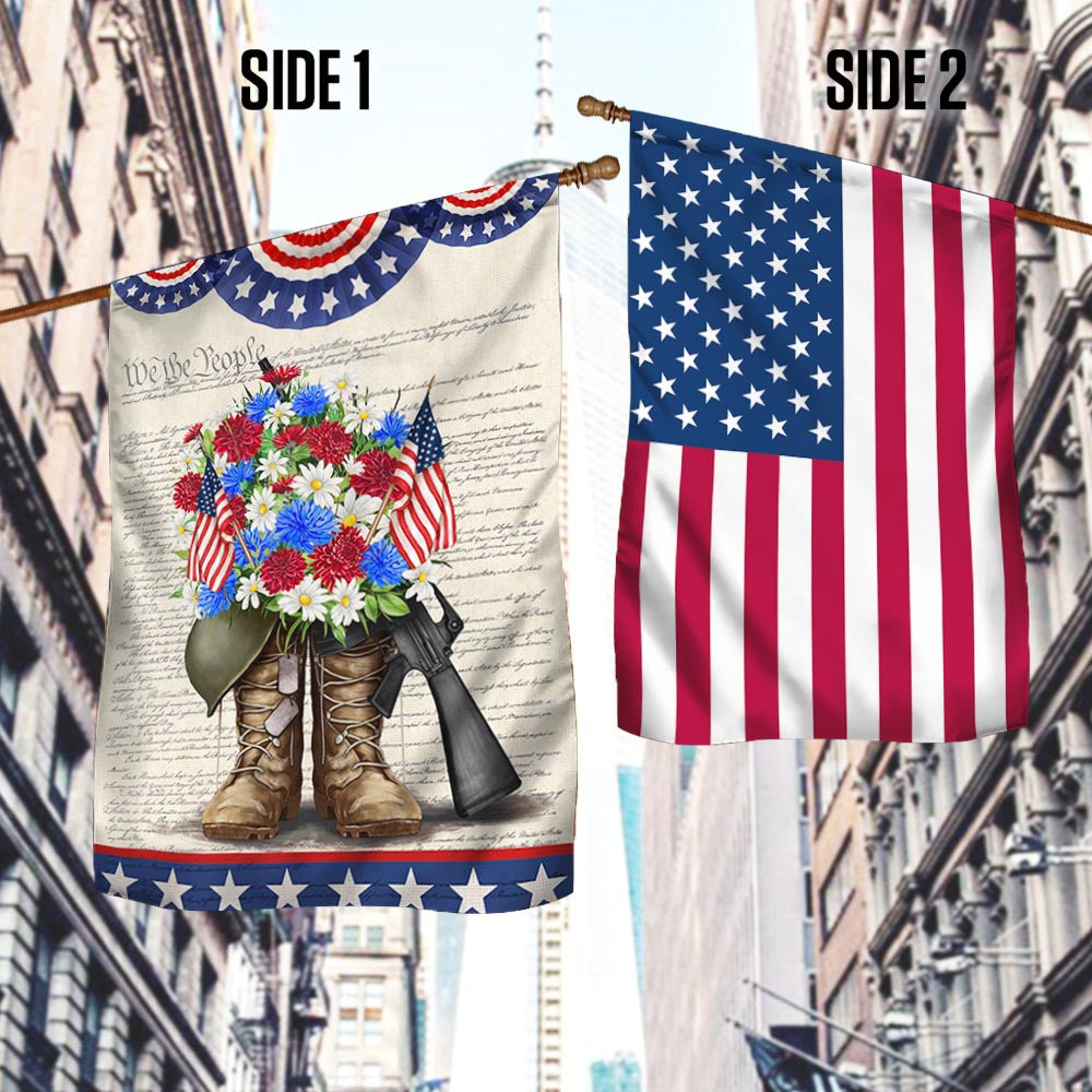 USA 250 Years Of Freedom Flag We The People American Home Decor Gifts For Veteran - Merchluma