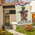 USA 250Th Anniversary Flag Land Of The Free Because Of The Brave Decor Gifts Ideas - Merchluma