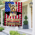 Yorkshire Terrier Dog Patriot Flag American 250 Years Birthday Porch Decor Patriotic Gifts - Merchluma
