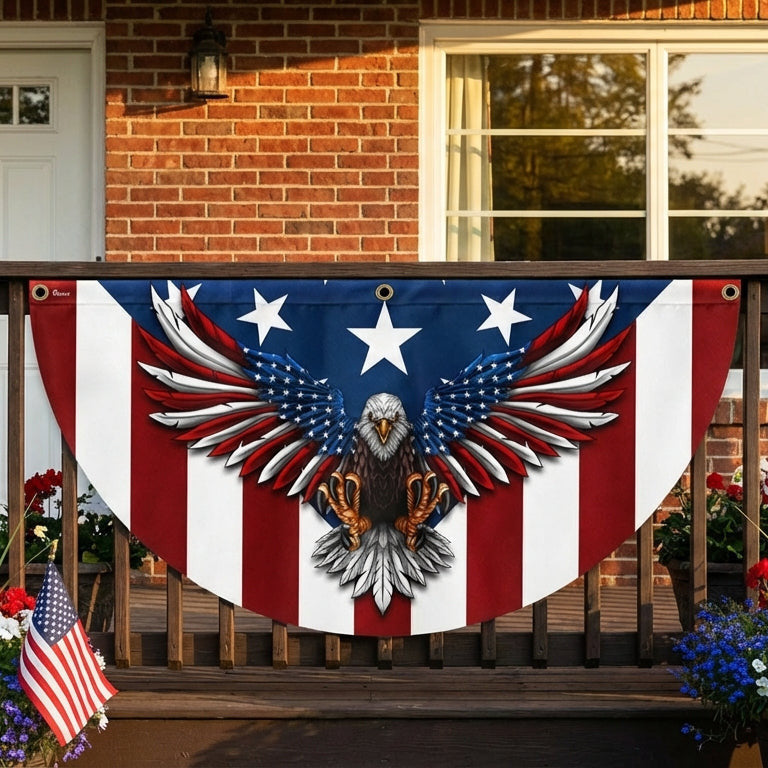 USA 250Th Anniversary Eagle Fan Flag Patriotic Decor Gifts Ideas - Merchluma