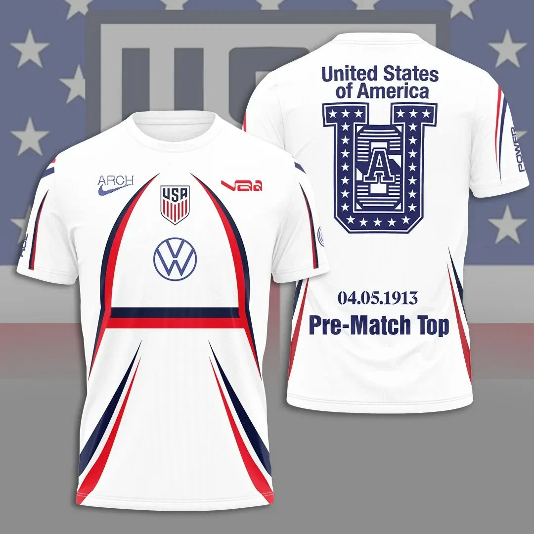 USMNT Merch USA National Football T-Shirt Match Day Shirts USA FIFA World Cup Merchandise Mens - Merchluma
