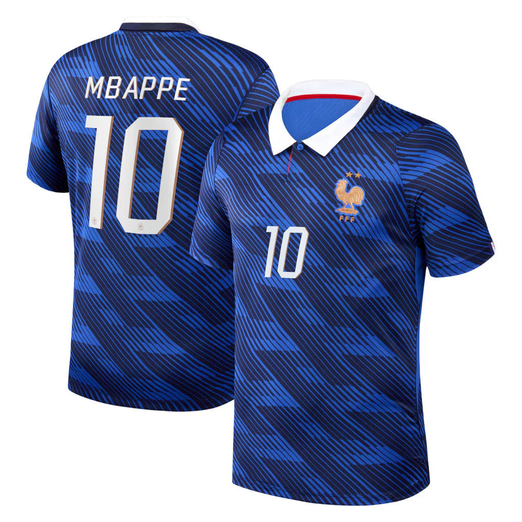 France World Cup Merch 2026 Kylian Mbappe #10 France National Team 2026 Home Stadium Jersey - Merchluma