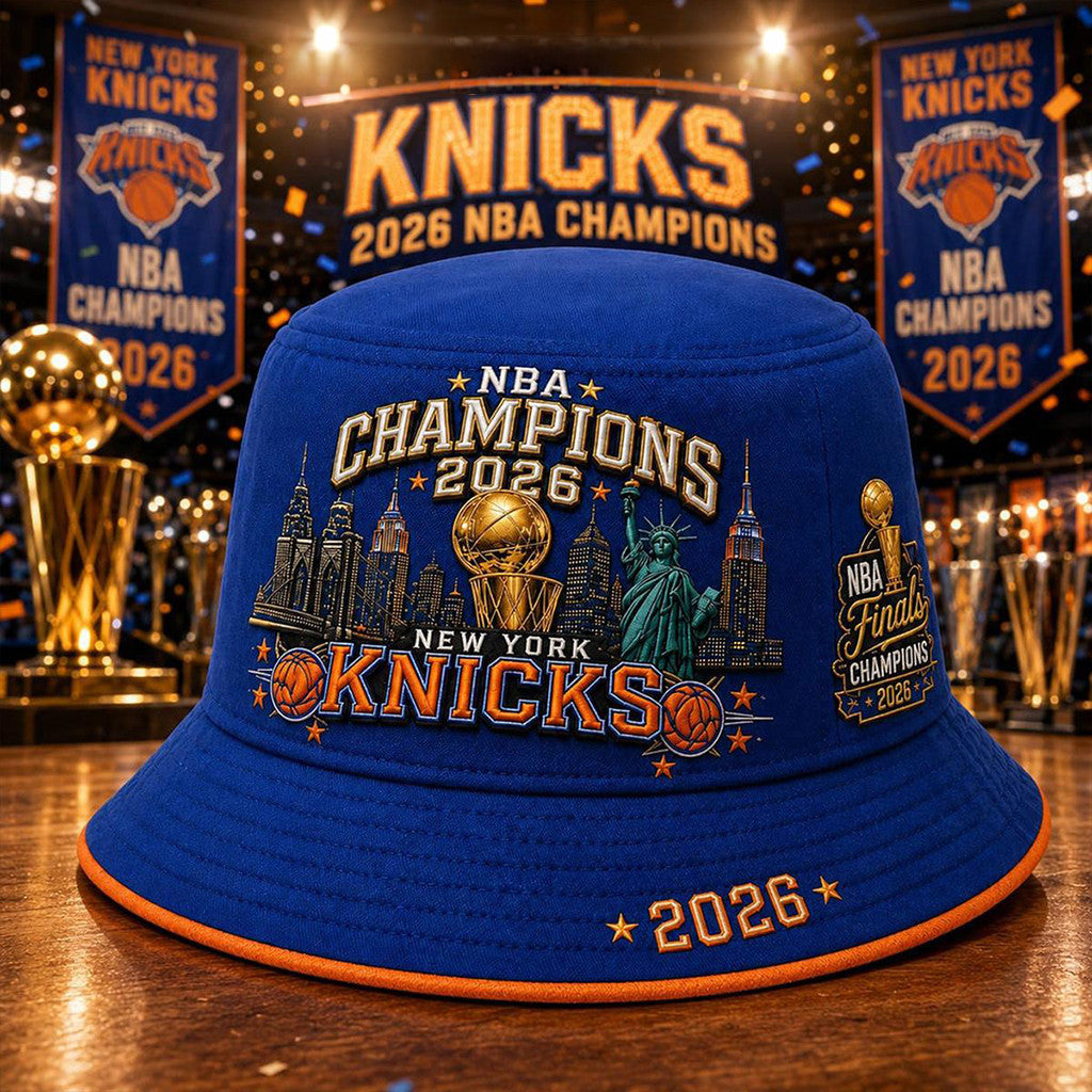 New York Knicks Champions 2026 Bucket Hat NY Knicks Finals Champions Merch Cool Fan Gifts - Merchluma