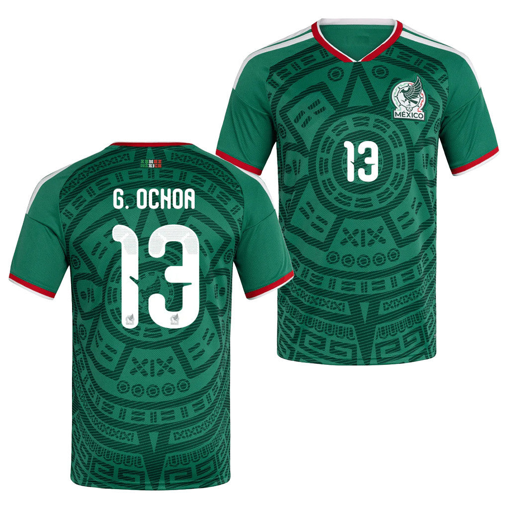 Mexico World Cup Merch #13 G Ochoa Mexico Home 2026 World Cup Jersey Game Day Gifts For Fans - Merchluma